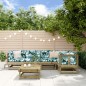 vidaXL Juego de muebles de jardín 6 pzas madera de pino impregnada vidaXL Juego de muebles de jardín 6 pzas madera de pino impregnada
