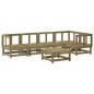 vidaXL Juego de muebles de jardín 6 pzas madera de pino impregnada vidaXL Juego de muebles de jardín 6 pzas madera de pino impregnada