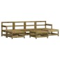 vidaXL Juego de muebles de jardín 7 pzas madera de pino impregnada