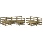 vidaXL Juego de muebles de jardín 10 pzas madera de pino impregnada vidaXL Juego de muebles de jardín 10 pzas madera de pino impregnada