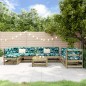 vidaXL Juego de muebles de jardín 8 pzas madera de pino impregnada vidaXL Juego de muebles de jardín 8 pzas madera de pino impregnada