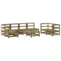 vidaXL Juego de muebles de jardín 8 pzas madera de pino impregnada vidaXL Juego de muebles de jardín 8 pzas madera de pino impregnada