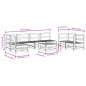 vidaXL Juego de muebles de jardín 8 pzas madera de pino impregnada vidaXL Juego de muebles de jardín 8 pzas madera de pino impregnada