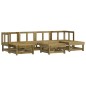 vidaXL Juego de muebles de jardín 7 pzas madera de pino impregnada vidaXL Juego de muebles de jardín 7 pzas madera de pino impregnada