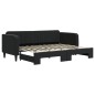 vidaXL Sofá cama nido terciopelo negro 80x200 cm