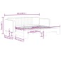 vidaXL Sofá cama nido terciopelo negro 80x200 cm