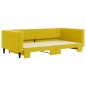 vidaXL Sofá cama nido terciopelo amarillo 100x200 cm vidaXL Sofá cama nido terciopelo amarillo 100x200 cm