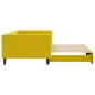 vidaXL Sofá cama nido terciopelo amarillo 100x200 cm vidaXL Sofá cama nido terciopelo amarillo 100x200 cm