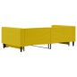 vidaXL Sofá cama nido terciopelo amarillo 100x200 cm vidaXL Sofá cama nido terciopelo amarillo 100x200 cm