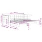 vidaXL Sofá cama nido terciopelo amarillo 100x200 cm vidaXL Sofá cama nido terciopelo amarillo 100x200 cm