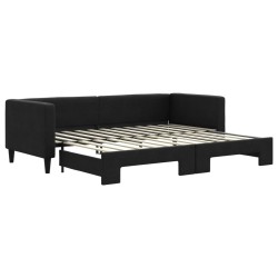 vidaXL Sofá cama nido tela negro 80x200 cm