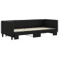 vidaXL Sofá cama nido tela negro 80x200 cm vidaXL Sofá cama nido tela negro 80x200 cm