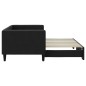 vidaXL Sofá cama nido tela negro 80x200 cm vidaXL Sofá cama nido tela negro 80x200 cm