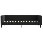 vidaXL Sofá cama nido tela negro 80x200 cm vidaXL Sofá cama nido tela negro 80x200 cm