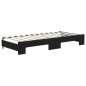 vidaXL Sofá cama nido tela negro 80x200 cm vidaXL Sofá cama nido tela negro 80x200 cm