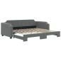 vidaXL Sofá cama nido tela gris oscuro 90x200 cm vidaXL Sofá cama nido tela gris oscuro 90x200 cm