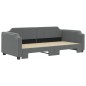vidaXL Sofá cama nido tela gris oscuro 90x200 cm vidaXL Sofá cama nido tela gris oscuro 90x200 cm