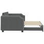 vidaXL Sofá cama nido tela gris oscuro 90x200 cm vidaXL Sofá cama nido tela gris oscuro 90x200 cm
