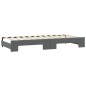 vidaXL Sofá cama nido tela gris oscuro 90x200 cm vidaXL Sofá cama nido tela gris oscuro 90x200 cm