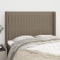 vidaXL Cabecero con orejas de tela gris taupe 147x16x118/128 cm vidaXL Cabecero con orejas de tela gris taupe 147x16x118/128 cm
