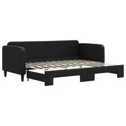 vidaXL Sofá cama nido tela negro 80x200 cm