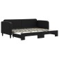 vidaXL Sofá cama nido tela negro 80x200 cm vidaXL Sofá cama nido tela negro 80x200 cm