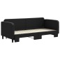 vidaXL Sofá cama nido tela negro 80x200 cm vidaXL Sofá cama nido tela negro 80x200 cm