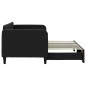vidaXL Sofá cama nido tela negro 80x200 cm vidaXL Sofá cama nido tela negro 80x200 cm