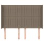 vidaXL Cabecero con orejas de tela gris taupe 147x16x118/128 cm vidaXL Cabecero con orejas de tela gris taupe 147x16x118/128 cm