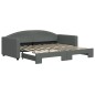 vidaXL Sofá cama nido tela gris oscuro 90x190 cm vidaXL Sofá cama nido tela gris oscuro 90x190 cm