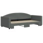 vidaXL Sofá cama nido tela gris oscuro 90x190 cm vidaXL Sofá cama nido tela gris oscuro 90x190 cm