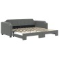 vidaXL Sofá cama nido tela gris oscuro 100x200 cm vidaXL Sofá cama nido tela gris oscuro 100x200 cm