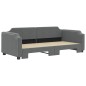vidaXL Sofá cama nido tela gris oscuro 100x200 cm vidaXL Sofá cama nido tela gris oscuro 100x200 cm