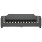 vidaXL Sofá cama nido tela gris oscuro 100x200 cm vidaXL Sofá cama nido tela gris oscuro 100x200 cm