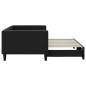 vidaXL Sofá cama nido tela negro 90x200 cm