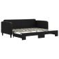 vidaXL Sofá cama nido tela negro 90x200 cm vidaXL Sofá cama nido tela negro 90x200 cm