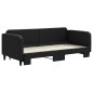 vidaXL Sofá cama nido tela negro 90x200 cm vidaXL Sofá cama nido tela negro 90x200 cm