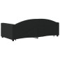 vidaXL Sofá cama nido tela negro 90x190 cm