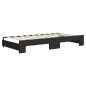 vidaXL Sofá cama nido tela negro 90x190 cm