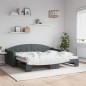 vidaXL Sofá cama nido tela gris oscuro 90x200 cm vidaXL Sofá cama nido tela gris oscuro 90x200 cm