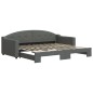 vidaXL Sofá cama nido tela gris oscuro 90x200 cm vidaXL Sofá cama nido tela gris oscuro 90x200 cm