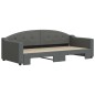 vidaXL Sofá cama nido tela gris oscuro 90x200 cm vidaXL Sofá cama nido tela gris oscuro 90x200 cm