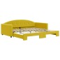 vidaXL Sofá cama nido terciopelo amarillo 100x200 cm vidaXL Sofá cama nido terciopelo amarillo 100x200 cm