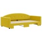 vidaXL Sofá cama nido terciopelo amarillo 100x200 cm vidaXL Sofá cama nido terciopelo amarillo 100x200 cm