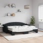 vidaXL Sofá cama nido tela negro 80x200 cm vidaXL Sofá cama nido tela negro 80x200 cm