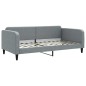 vidaXL Sofá cama nido con colchón tela gris claro 100x200 cm vidaXL Sofá cama nido con colchón tela gris claro 100x200 cm