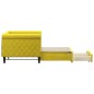 vidaXL Sofá cama nido con cajones terciopelo amarillo 80x200 cm
