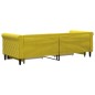 vidaXL Sofá cama nido con cajones terciopelo amarillo 80x200 cm