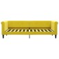 vidaXL Sofá cama nido con cajones terciopelo amarillo 80x200 cm