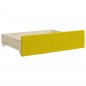vidaXL Sofá cama nido con cajones terciopelo amarillo 80x200 cm